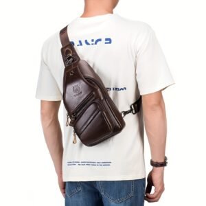 Sac Bandoulière Vintage en Cuir Authentique pour Femme - Bande Réglable & Accessoires Dorés, Fermeture Éclair, Doublage Intérieur, Marron Café/Marron/Noir - Sac à Main Elégant et Polyvalent Pour Tous les Jours, Déplacements ou Soirées Officielles. Portefeuille Durable Facile d'Entretien avec Style Rétro Et Finition Or, Sacs Tendance pour Femmes,Sacs à Main pour Femmes Sac Bandoulière,Sac Bandoulière pour Femmes de Haute Qualité,Sacs à main pour femmes,