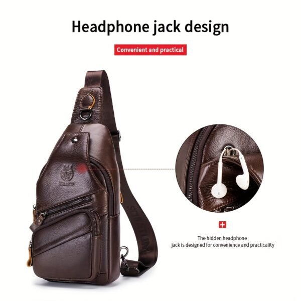 Sac Bandoulière Vintage en Cuir Authentique pour Femme - Bande Réglable & Accessoires Dorés, Fermeture Éclair, Doublage Intérieur, Marron Café/Marron/Noir - Sac à Main Elégant et Polyvalent Pour Tous les Jours, Déplacements ou Soirées Officielles. Portefeuille Durable Facile d'Entretien avec Style Rétro Et Finition Or, Sacs Tendance pour Femmes,Sacs à Main pour Femmes Sac Bandoulière,Sac Bandoulière pour Femmes de Haute Qualité,Sacs à main pour femmes, – Image 11