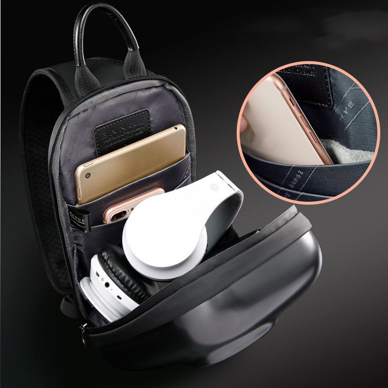 Sac de poitrine décontracté pour homme en polycarbonate rigide et résistant aux chocs – Image 3