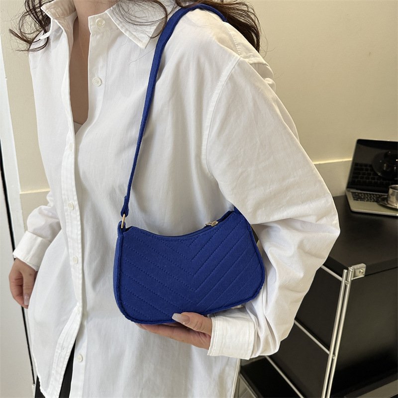 Vintage Felt Crossbody Bag Shoulder Bag Felt Bag For Women – Image 4