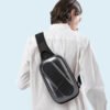 Sac de poitrine décontracté pour homme en polycarbonate rigide et résistant aux chocs